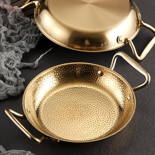 Olla Seca Multiusos, Utensilios Orejas De Oro Plateado 26cm