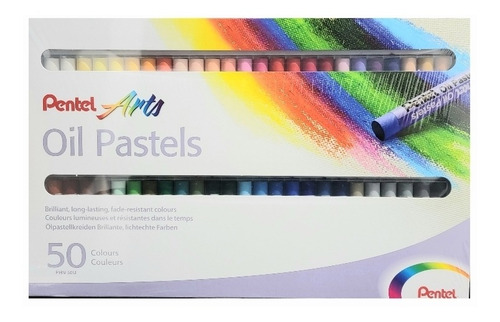 Óleo Pastel Graso Profesional Oil Pentel Arts 50 Colores