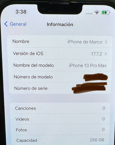Apple iPhone 13 Pro Max (256 Gb) - Grafito (Usado)