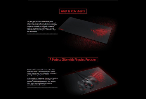 Mouse Pad Asus Rog Sheath Xxl Antideslizante Esports Gamer