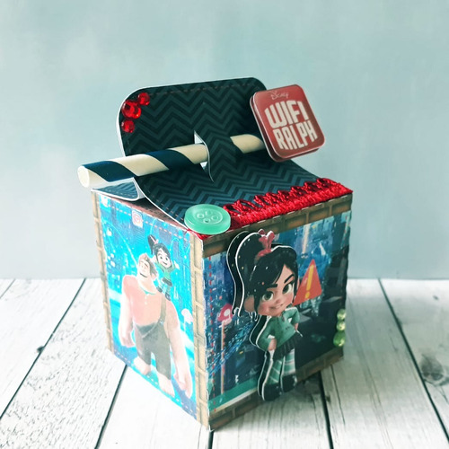 Cajitas Golosineras Vanellope V1 Cuadradas C Sorbete