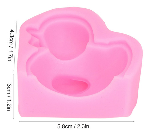 Moldes Para Fondant, 2 Unidades, Con Forma De Pato Rosa, Con