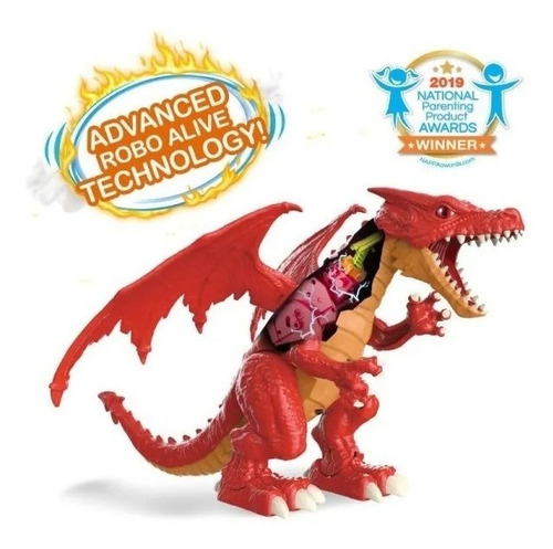 Imagen 3 de 4 de Robo Alive Robotic Furioso Dragón Robotico 7115