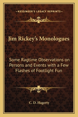 Libro Jim Rickey's Monologues: Some Ragtime Observations ...