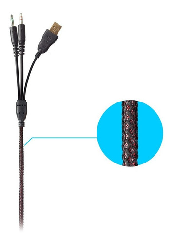 Headset Gamer Com Led Rgb Plug P2 Hoopson - Ga-6