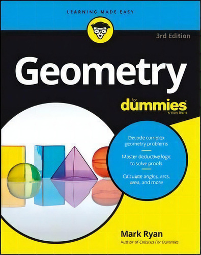Geometry For Dummies, De Mark Ryan. Editorial John Wiley & Sons Inc, Tapa Blanda En Inglés