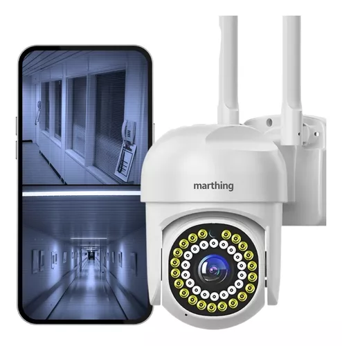Cámara de seguridad para exteriores, cámara WiFi 360, sistema de cámara de  seguridad 1080P, IP66, impermeable, con detección de movimiento y visión