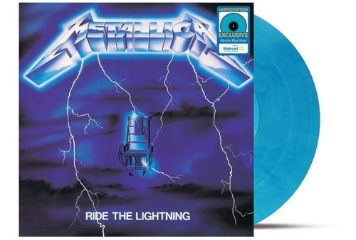 Metallica Lp Ride The Lightning Vinil Blue Walmart Exclusive