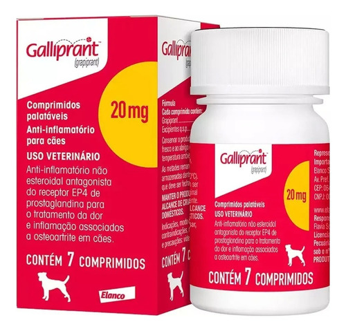 Galliprant 20 Mg 7 Comprimidos - Imedito