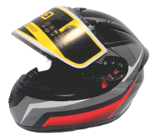 Casco De Cara Completa Visera Abatible Certificación Dot/ccc