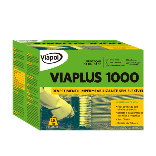 Impermeabiliza Semiflexível Viaplus 1000 18kg - Viapol
