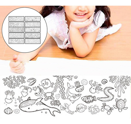 Rollo De Dibujo Para Niños De 10 Piezas, Juguetes
