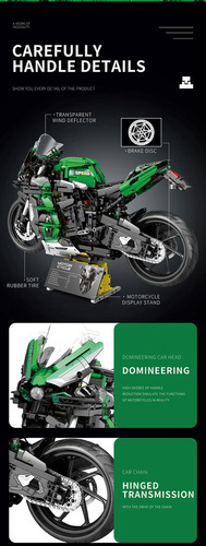 W Blocos De Construção De Motocicleta H2 Sx, Modelo City R