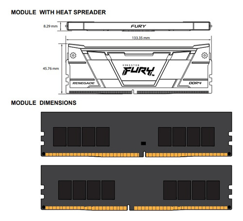 Memoria Ram Kingston Fury Renegade Rgb Ddr4 32gb 3200mhz