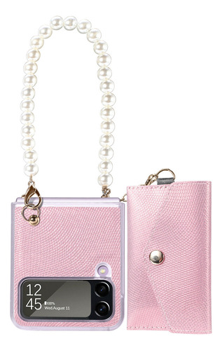 Funda De Pulsera Bling Pearl For Samsung Card Sobre Wallet