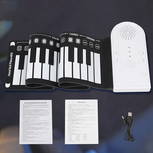 Para Teclado Electrónico Plegable 49keys Enrollable Piano Y