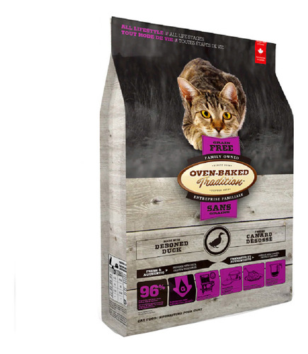 Comida Gato Obt Libre Granos Pato Deshuesado 2.27kg