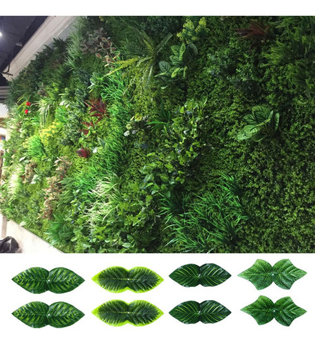 Valla Artificial Con Hojas De Hiedra, Pared De Jardín Con Pl