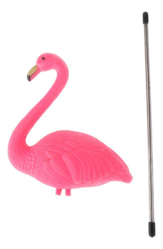 2 Flamingo Garden Stake Estatua Mirar Hacia Arriba 40,5x16cm
