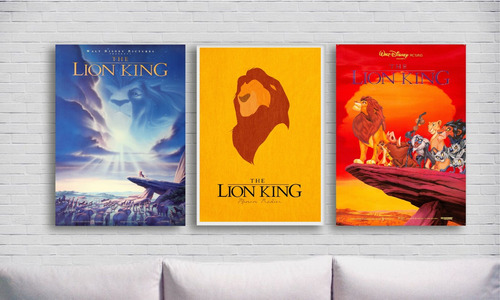 Cuadros The Lion King 20x30 Toy Story Finding Nemo Cars
