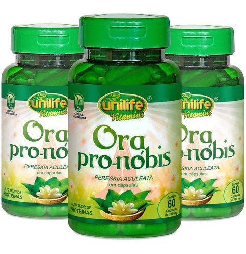 Ora Pro-nóbis Unilife - Cápsulas Digestivas E Nutritivas
