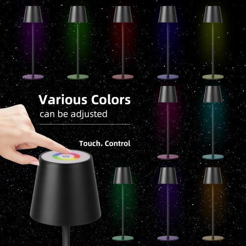 Lámpara De Mesa Led Moderna Recargable Usb Lamp Rgb