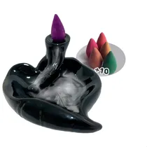 Comprar Porta Conos Sobre Hoja Cascada De Humo + 10 Conos Color Negro