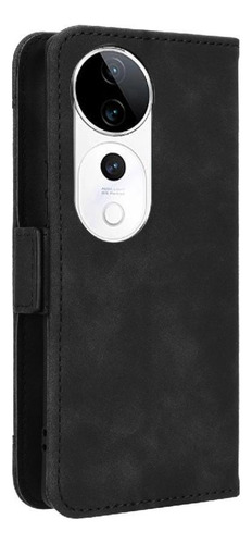 Funda For Vivo V40 5g Funda Billetera De Cuero Con Tarjeta