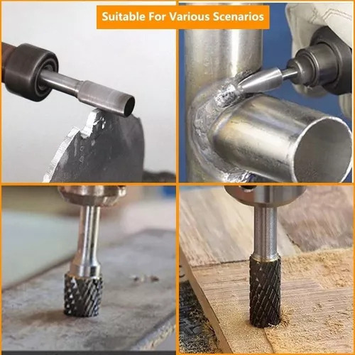 . Conjunto De Rebarbas De Lima Rotativa De Metal Duro 1/4,