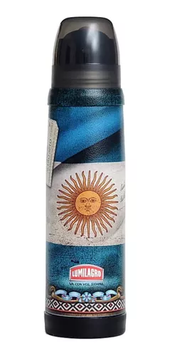 Termo Luminox de acero inoxidable 1L bandera argentina