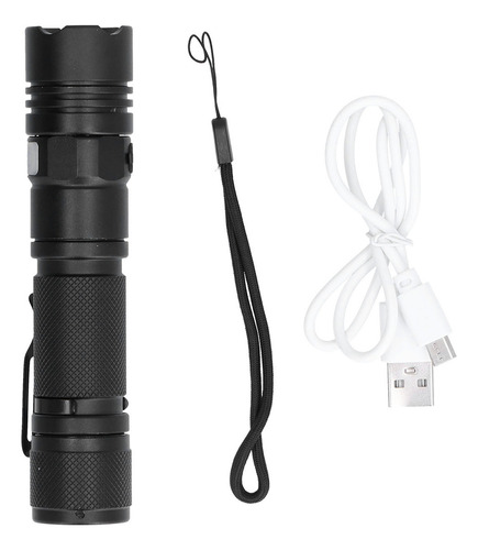 H Linterna Led T6 Portátil De Carga Mini Usb