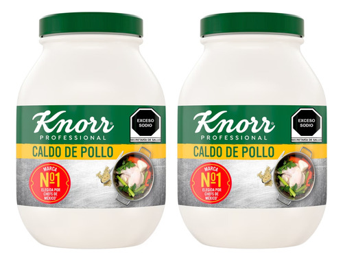 Caldo De Pollo Knorr Professional 2 Botes De 3.5 Kg