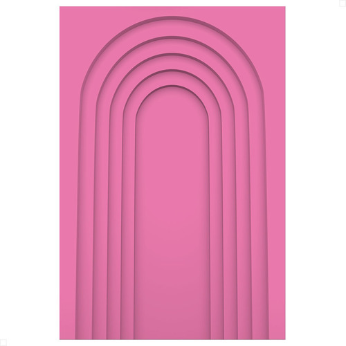 Painel Festa Retangular Ripado Efeito 3d Em Tecido 1,5x2,2m Cor Arco 3d rosa pink - anv-2828
