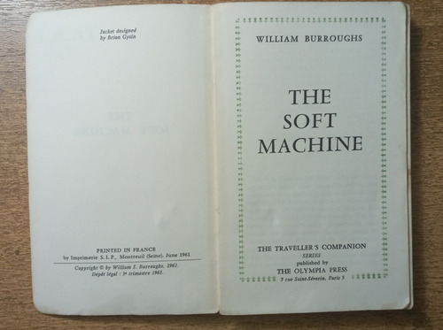 The Soft Machine / Primera Edición / William Burroughs (Usado)