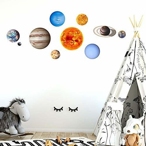 Imagen 3 de 9 de Vinilos Pared Ondy - Pegatinas De Pared Con Sistema Solar Br