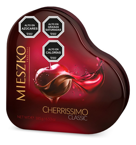 Lata Chocolate Corazon Bombones Cherrissimo Classic