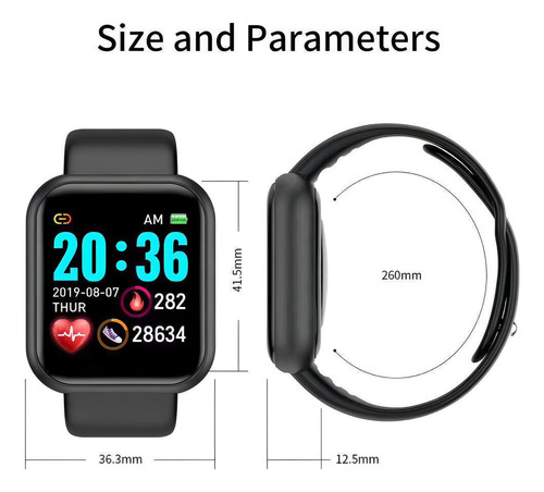 Reloj inteligente digital universal masculino de Appleandroid, color de la carcasa: blanco
