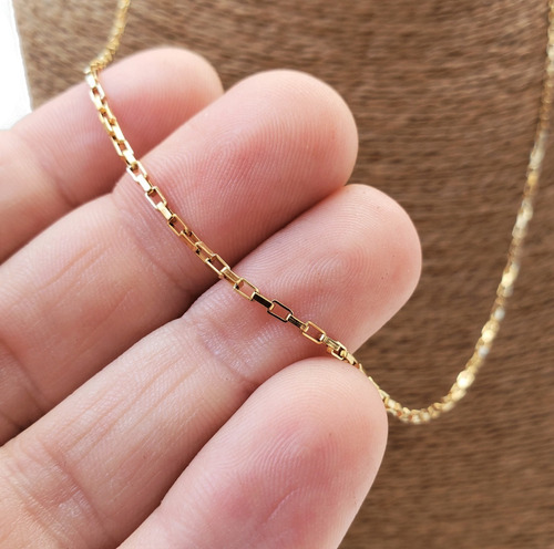 Corrente Cartier Dourada 60cm Fininha Aço Não Escurece Cor Dourado