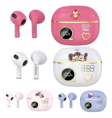 Fone De Ouvido Bluetooth Tws, Fones De Ouvido Mickey, Microf