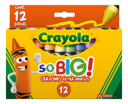 Crayones Extra Jumbo Varios Colores Crayola 12 Pza