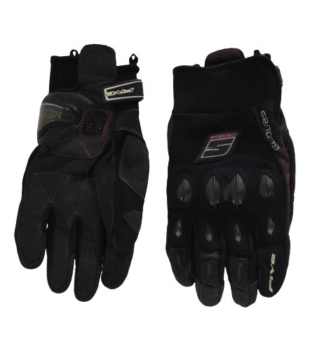Guantes Semicuero M (black) Five Gloves Para Motorizados