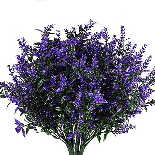 16 Pzs Flores De Lavanda Artificiales Para Decoración