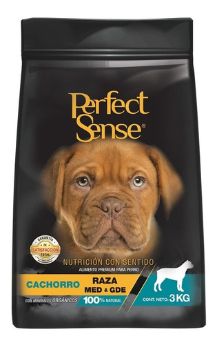 Imagen 1 de 2 de Alimento Perfect Sense para perro cachorro todos los tamaños sabor mix en bolsa de 3kg