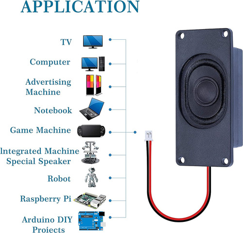 Altavoz 3 Vatios 8 Ohmios Compatible Con Placa Base Arduino,