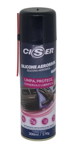 Silicone Spray Plástico Borracha 200gr / 300ml Ciser 12 Unid