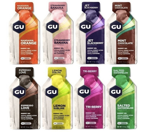 Imagen 1 de 1 de Gu Energy Gel 10 Pack Geles Envío Inmediato Gel Energético