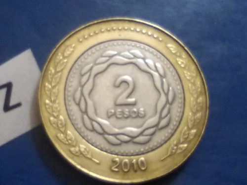 2 Dos Pesos Año 2010 Moneda Argentina 1810 2010 Sin Circular