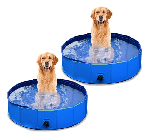 Zone Tech - Piscina Plegable Para Mascotas (paquete De 2)