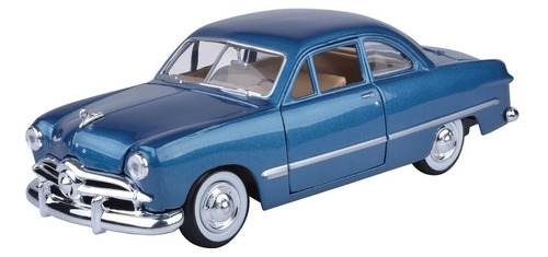 Ford Coupé 1949 Escala 1:24 Motor Max Azul