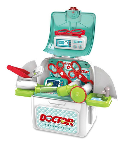 Brinquedo Kit Medico Com Acessórios Na Mochila Toyng 43009